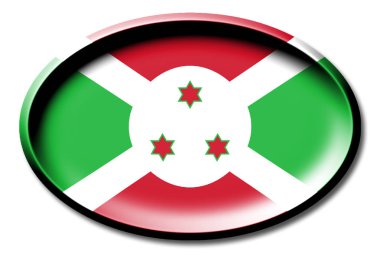 Burundi - beyaz arka plan üzerinde yuvarlak bayrağı.