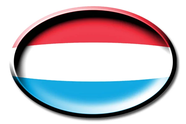 Flag Luxembourg White Background — Stock Photo, Image