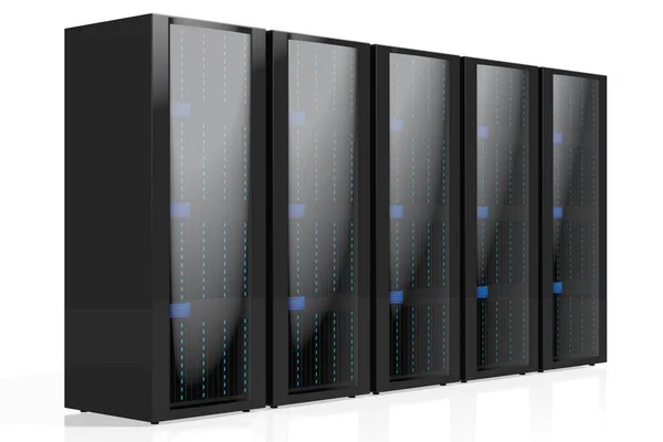 Servers Illustratie Groot Voor Onderwerpen Zoals Opslag Hosting Datacenter Internet — Stockfoto