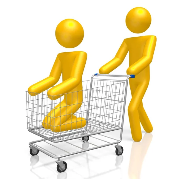 Shopping Cart Koncept — Stockfoto