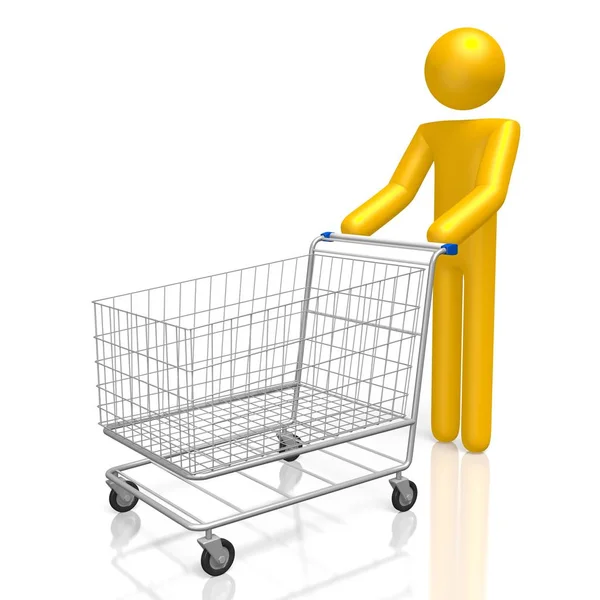 Shopping Cart Koncept — Stockfoto