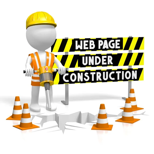 Webpage Construction — Stock Photo, Image