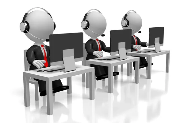 Concetto Call Center — Foto Stock