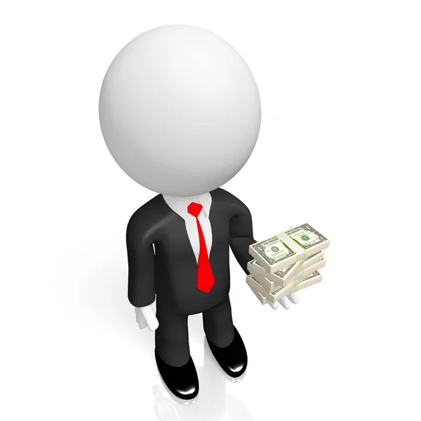 Businessman Dollars — Stock Photo, Image