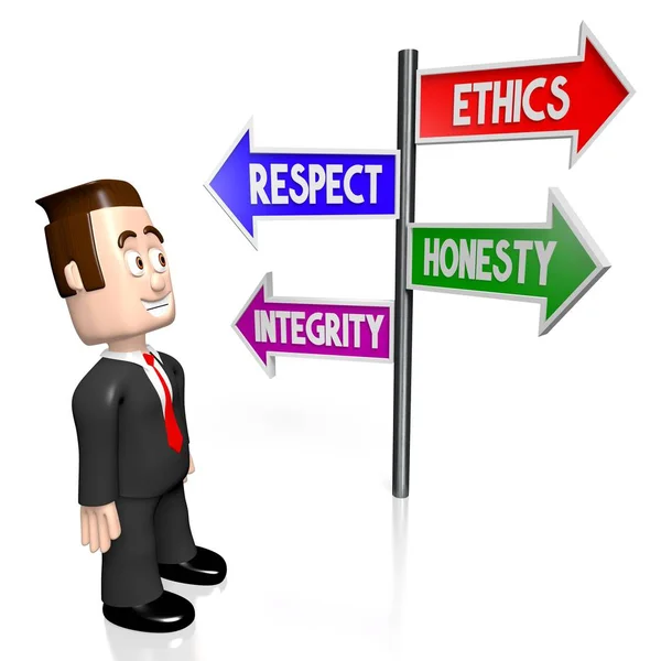 Ethics Respect Honesty Integrity Concept — Stock Photo, Image