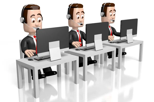 Concetto Call Center — Foto Stock