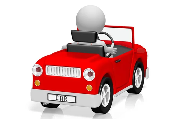 Red Car Driver — Stock Photo, Image