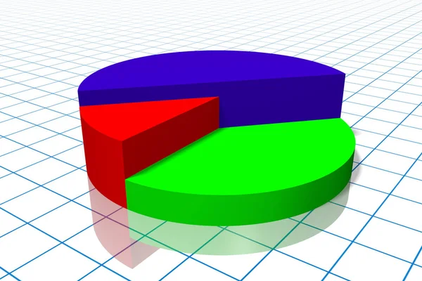 Gráfico Circular Negocios Cuadrícula Segundo Plano —  Fotos de Stock