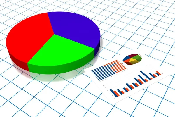 Üzleti Diagram Ábra Rács Háttérben — Stock Fotó