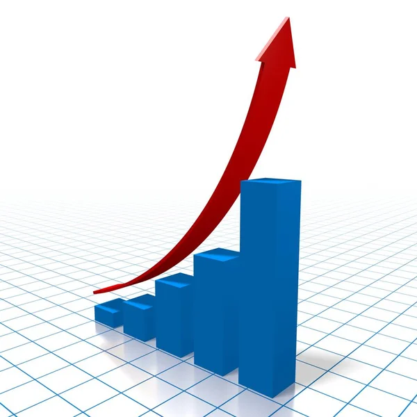 Üzleti Diagram Ábra Rács Háttérben — Stock Fotó