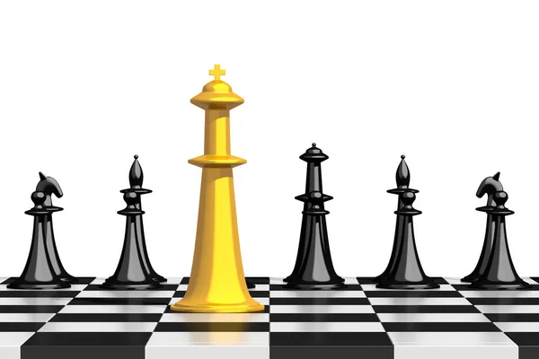 のチェス リーダーシップの概念 — ストック写真