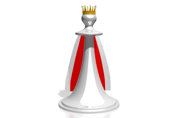 Šachy Ilustrace Král — Stock fotografie