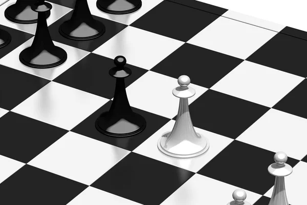 Chess Illustration Pawns — Stock Photo, Image