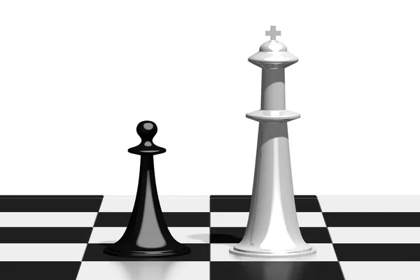 Σκάκι Εικονογράφηση Queens — Φωτογραφία Αρχείου