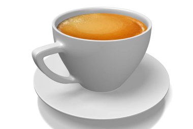 Kahve fincanı - beyaz arka plan üzerinde izole.
