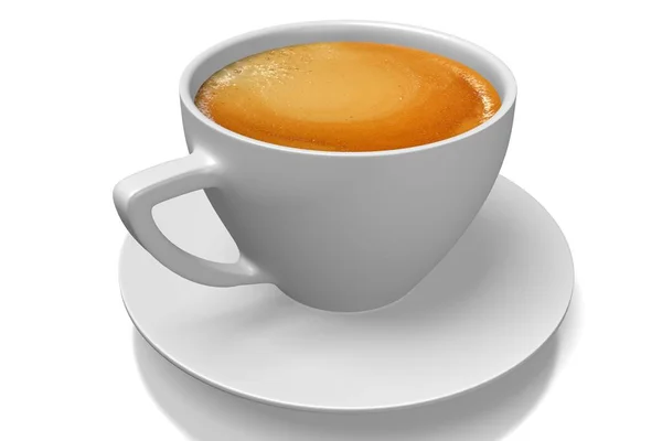 Kaffeetasse Isoliert Auf Weißem Hintergrund — Stockfoto