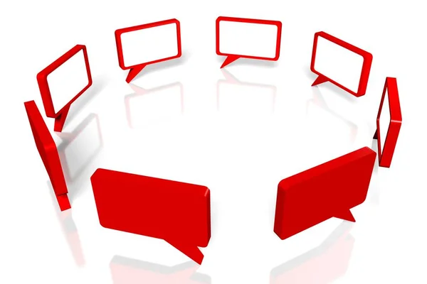 Communication Concept Speech Bubbles — Stock Photo, Image