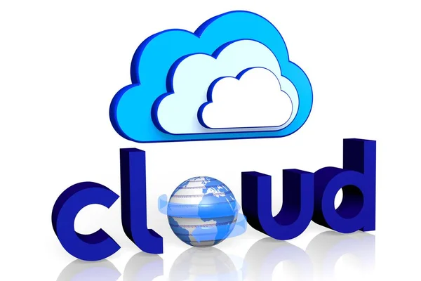 Cloud Computingu Ilustrace — Stock fotografie