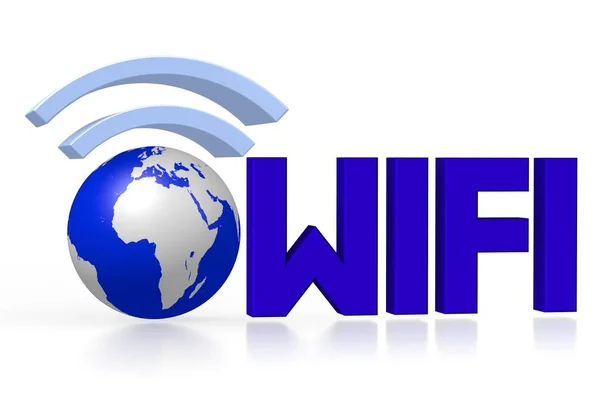 Wifi Koncepcja Internetu — Zdjęcie stockowe