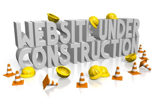 3D web page under construction