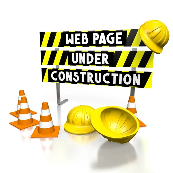 3D web page under construction