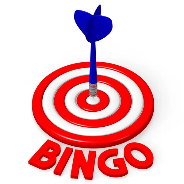 Word Darts Illustration Bingo — Stock Photo, Image