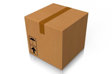 3D paket illüstrasyon - konular için teslim, posta vb gibi büyük.