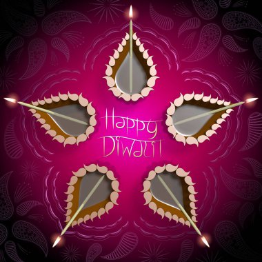 Mutlu bayramlar / Deepavali - kart / illüstrasyon