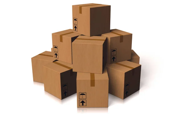 Package Illustration Great Topics Delivery Post Etc — Stock Photo, Image