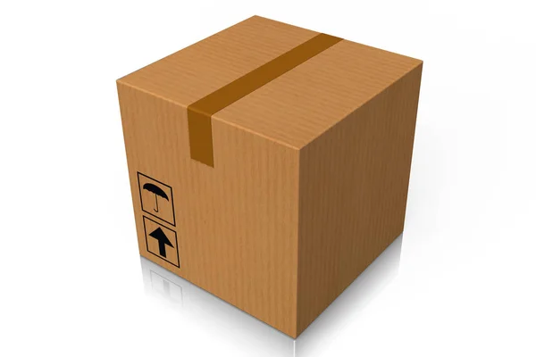 Verpackungsillustration Ideal Für Themen Wie Zustellung Post Usw — Stockfoto