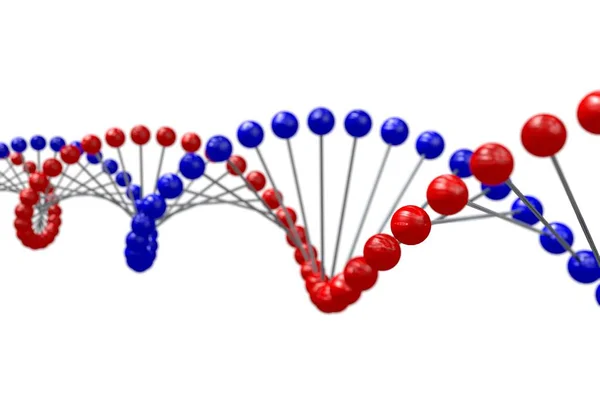 Cadena Adn Hélice Ideal Para Temas Como Ciencia Genética Biotecnología — Foto de Stock