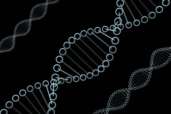 Łańcuch Dna Spirala Idealna Takie Tematy Jak Nauka Genetyki Biotechnologii — Zdjęcie stockowe