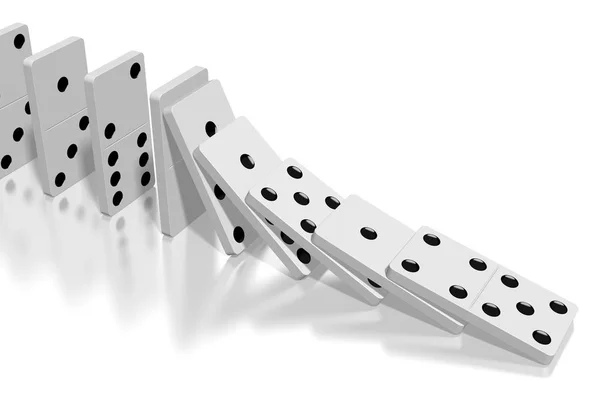 White Dominoes Illustration — Stock Photo, Image