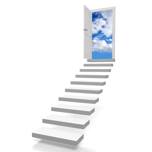 Escadaria Para Conceito Céu — Fotografia de Stock