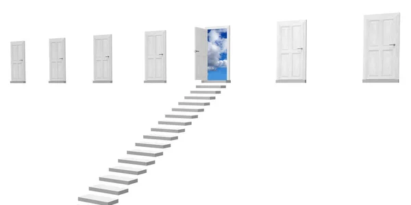 Treppe Zum Himmel Konzept — Stockfoto