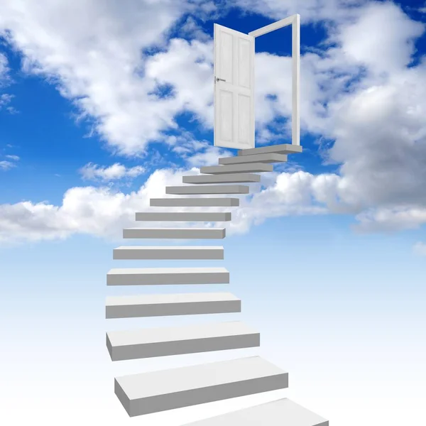 Concept Escalier Vers Ciel — Photo