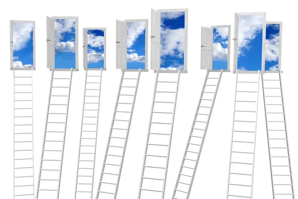 Ladder Naar Hemel Concept — Stockfoto