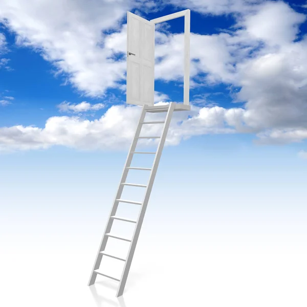 Ladder Naar Hemel Concept — Stockfoto