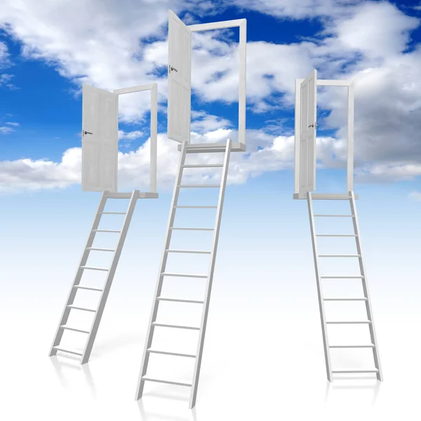 Ladder Naar Hemel Concept — Stockfoto