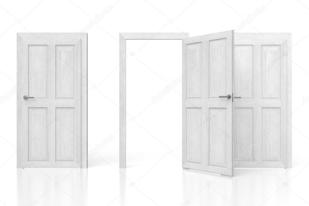 3D three doors concept