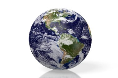 3D dünya / küre illüstrasyon - beyaz arka plan üzerinde izole.