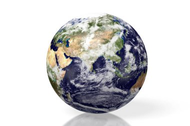 3D dünya / küre illüstrasyon - beyaz arka plan üzerinde izole.