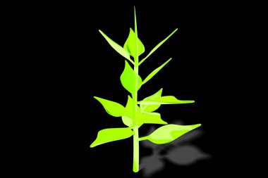 3D ekoloji / yeşil çevre illüstrasyon - tesisleri