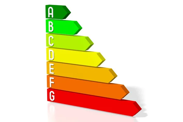 Effizienzdiagramm Pfeile — Stockfoto