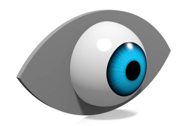 3D göz illüstrasyon - konular için büyük tarihlerde görme, görme, göz doktoru vb.