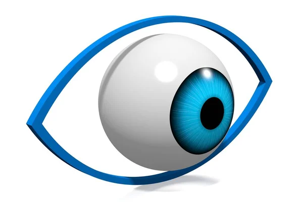 Eye Ábra Nagy Témák Mint Elől Látomás Optometrista Stb — Stock Fotó