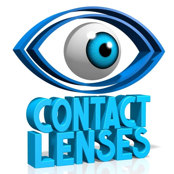 Concepto Lentes Contacto — Foto de Stock