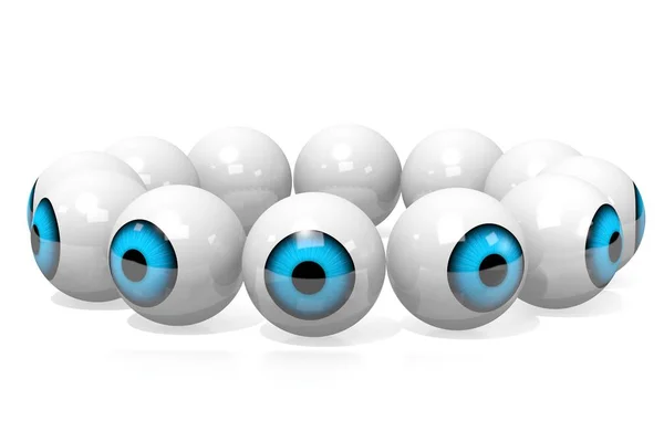 Eyes Illustration Isolated White Background — Stock Photo, Image