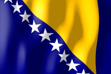 Bosna Hersek - malzeme bayrak dokuma