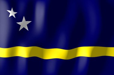 Curacao - malzeme bayrak dokuma